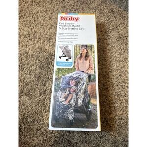 NEW Nuby Eco Stroller Weather Shield & Bug Netting Set- Universal Stroller Cover